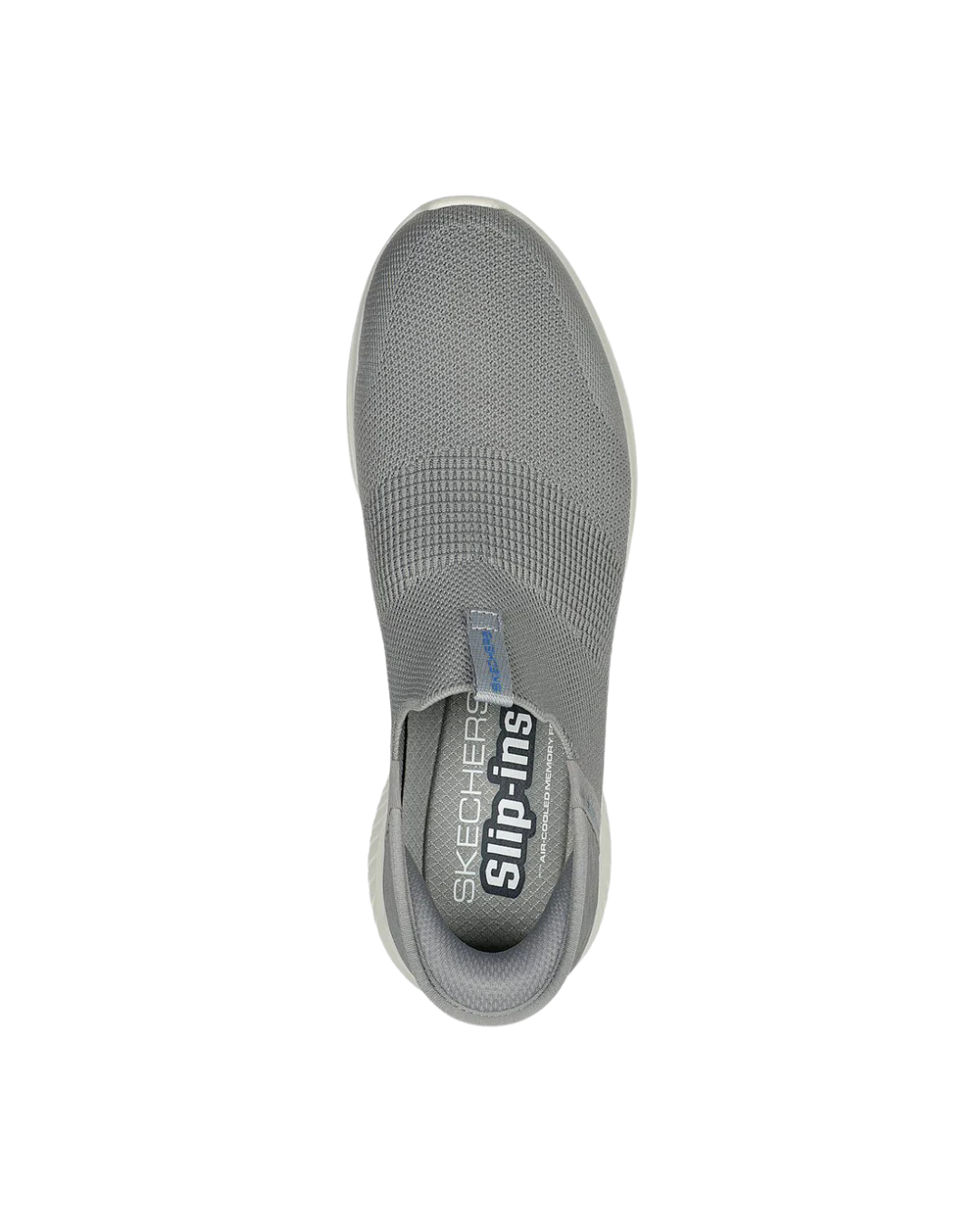 Slip-ins Ultra Flex 3.0 Smooth Step grå slip-on skor med handsfree-häl och Stretch Fit för maximal komfort.