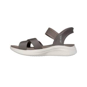 Skechers Hands Free Slip-ins® Ultra Flex 3.0 Never Better slingback-sandal i stretchtyg med vadderad Yoga Foam®-fotbädd.