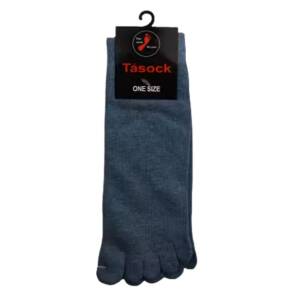 Svarta tåstrumpor i bambu med separata tår för bättre komfort och minskad friktion. Fot & Hälsokliniken