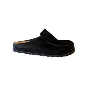 Shepherd Pedro svart toffla i fårskinn för herr