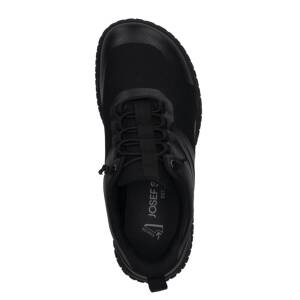 Wynona 11 svart damsneaker med gummisula och snörning