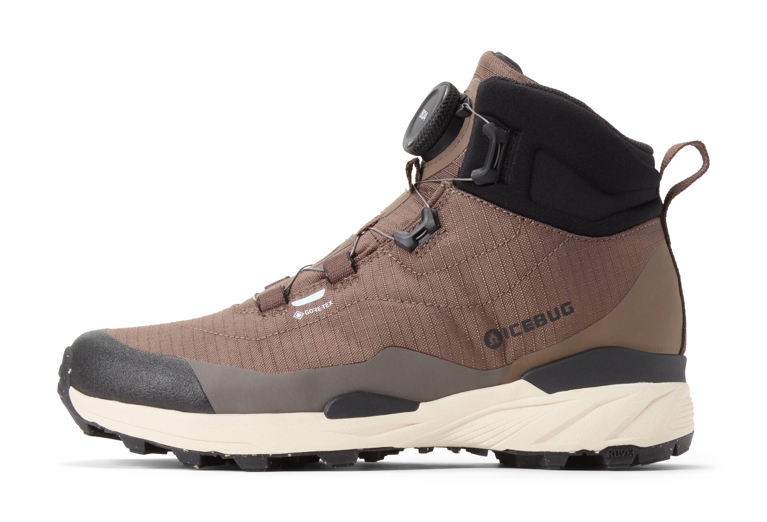 Icebug Rover 2 Mid RB9X GTX vattentät mellanhög vandringssko med BOA® Fit System och RB9X™-yttersula.