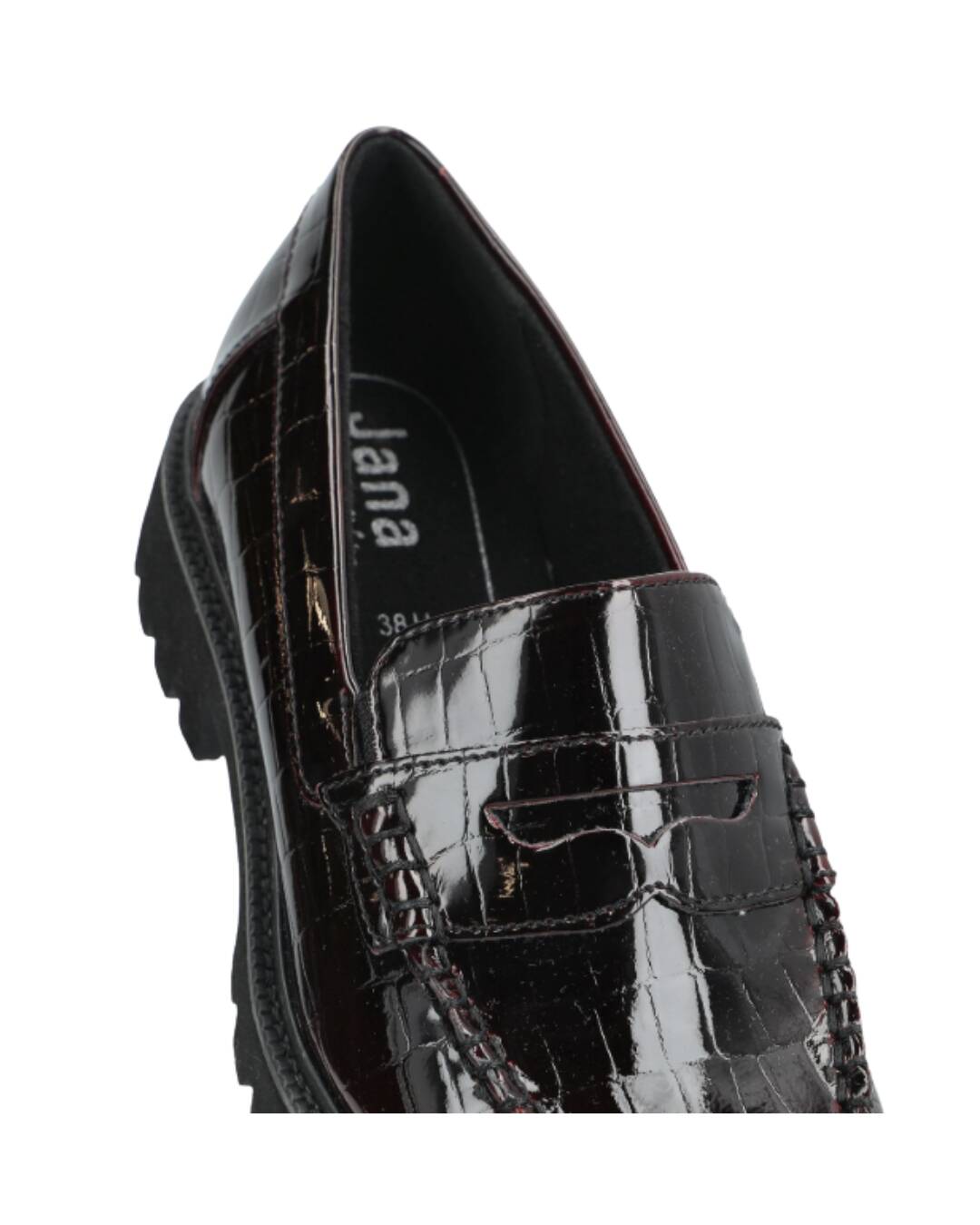 Jana - Loafers Bordeaux Croco - Bild 2
