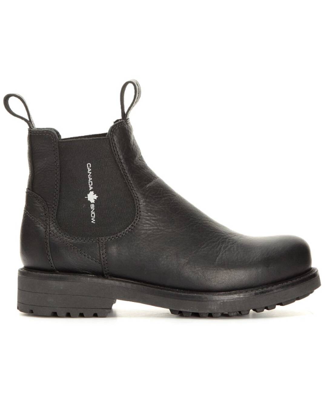 Canada Snow Dawis svarta Chelsea boots dam i skinn