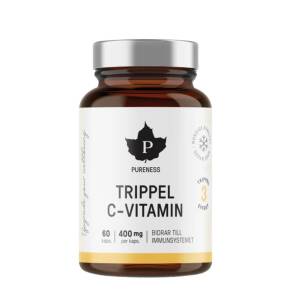 Pureness Trippel C-vitamin med tre former av vitamin C och camu camu