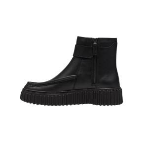 Svart Clarks Torhill Buckle Chelsea-känga i nubuck med spänndetalj